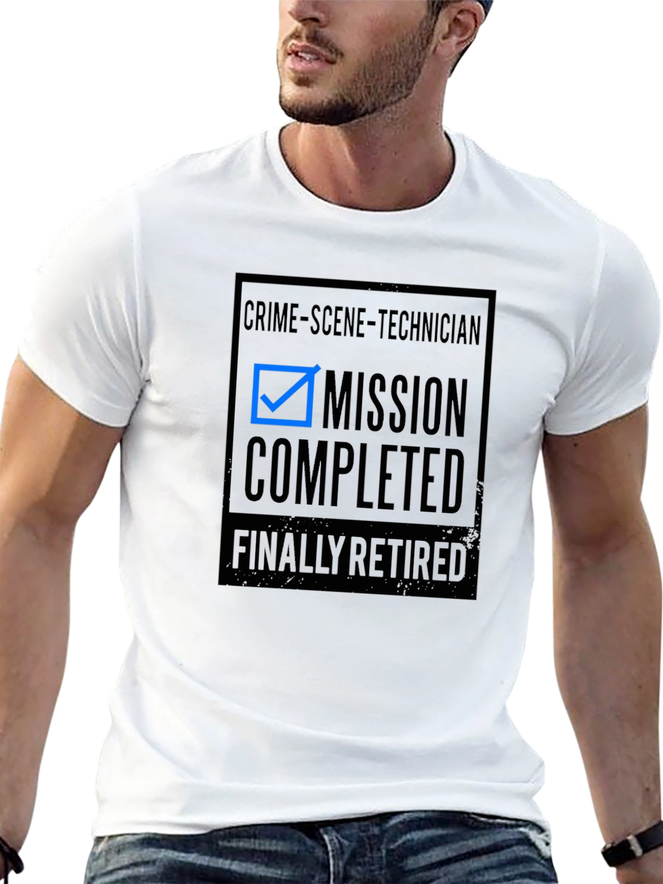 Crime Scene Technician Retirement T-Shirt - Mission Completed