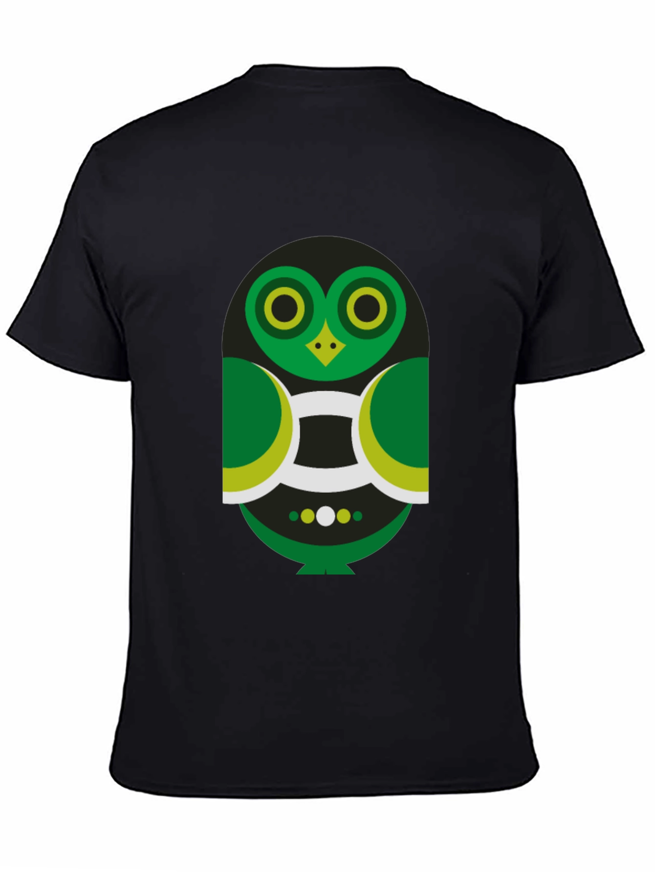 Geometric Owl Graphic Tee - Modern Style