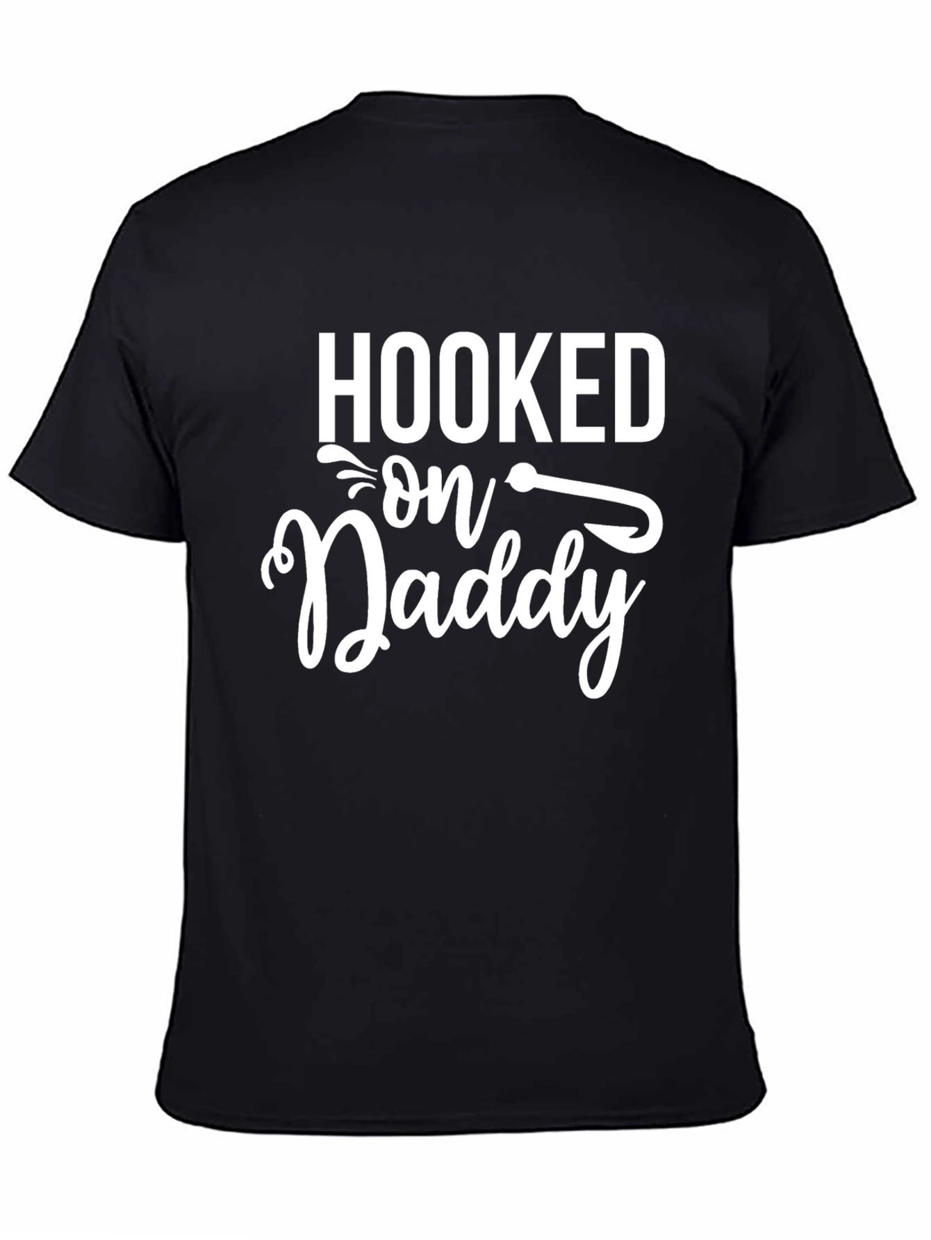 Hooked on Daddy Mens Graphic Tee - Fathers Day