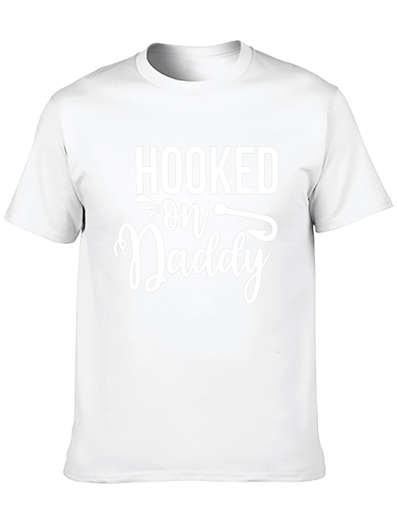 Hooked on Daddy Mens Graphic Tee - Fathers Day