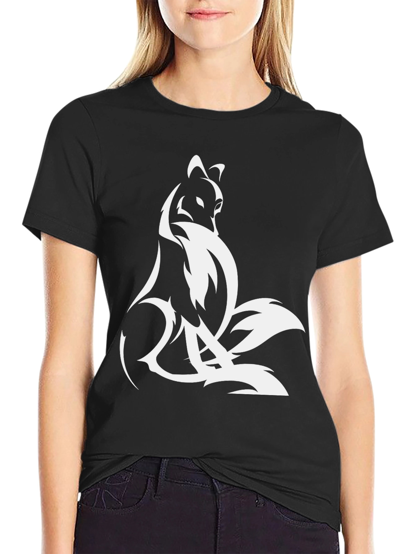 Fox Silhouette Black Tee
