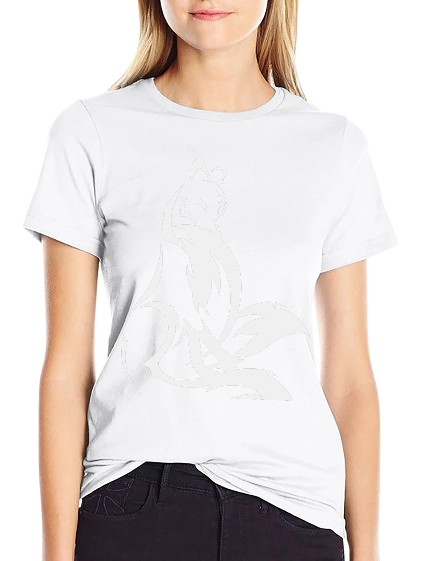 Fox Silhouette Black Tee
