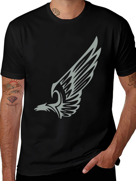 Eagle Wing Graphic Black T-Shirt