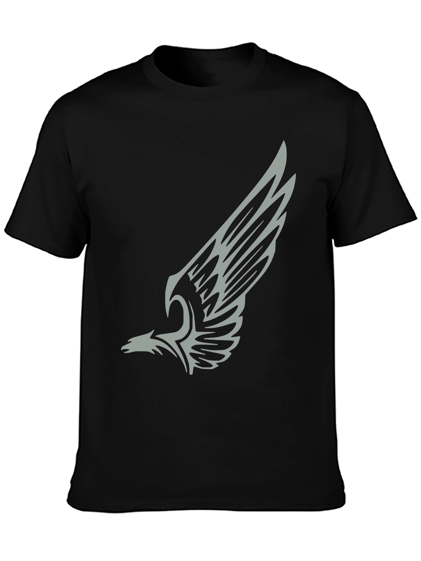 Eagle Wing Graphic Black T-Shirt