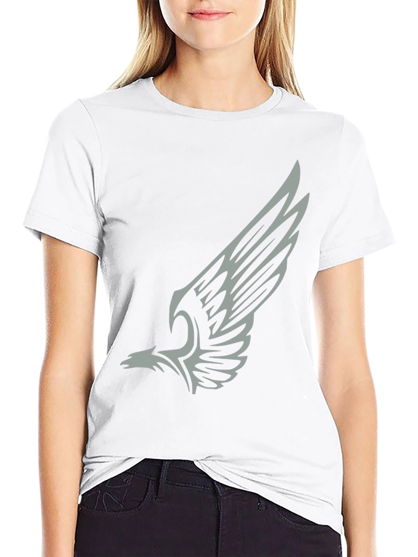 Eagle Wing Graphic Black T-Shirt