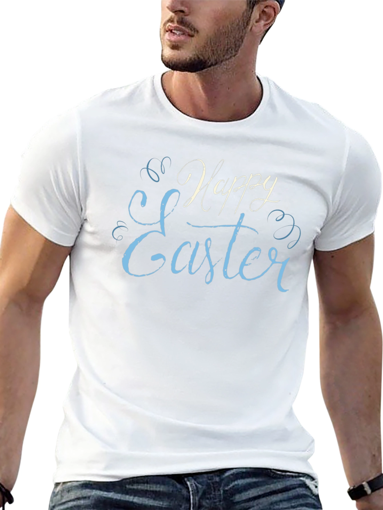 Happy Easter Black T-Shirt