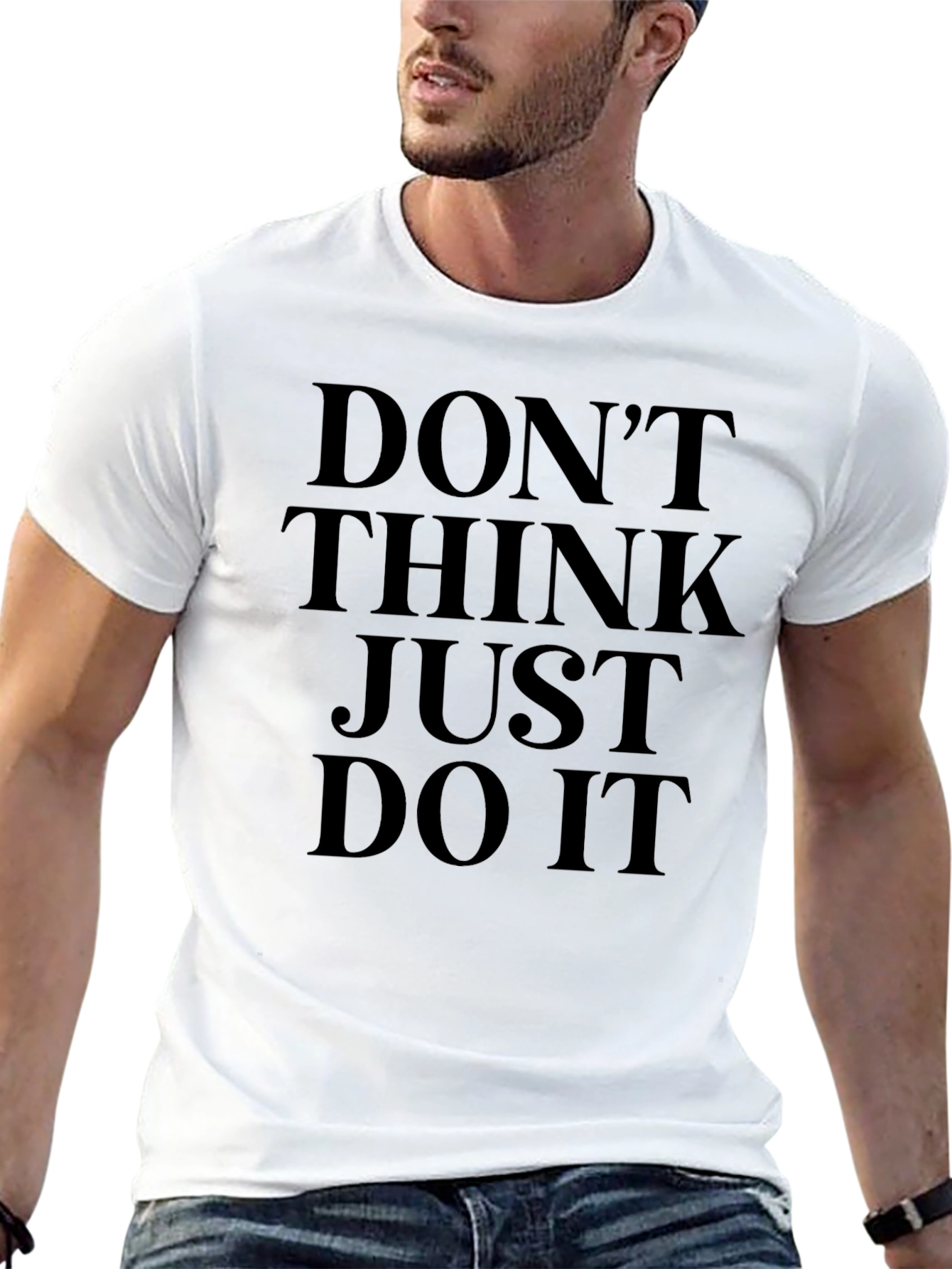 Dont Think Just Do It Black T-Shirt