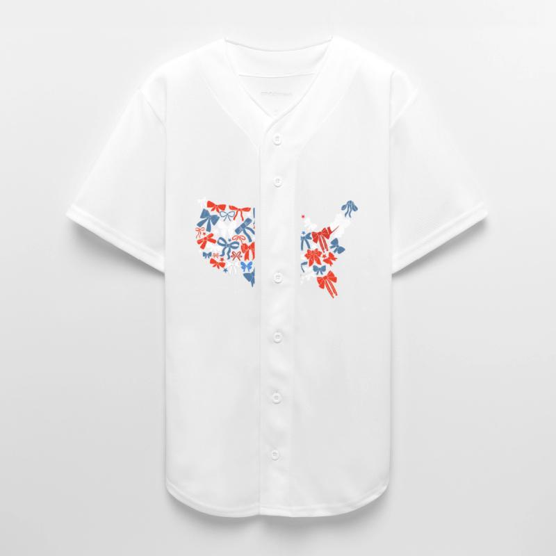 USA Map Fourth 4th of July American Coquette Bow