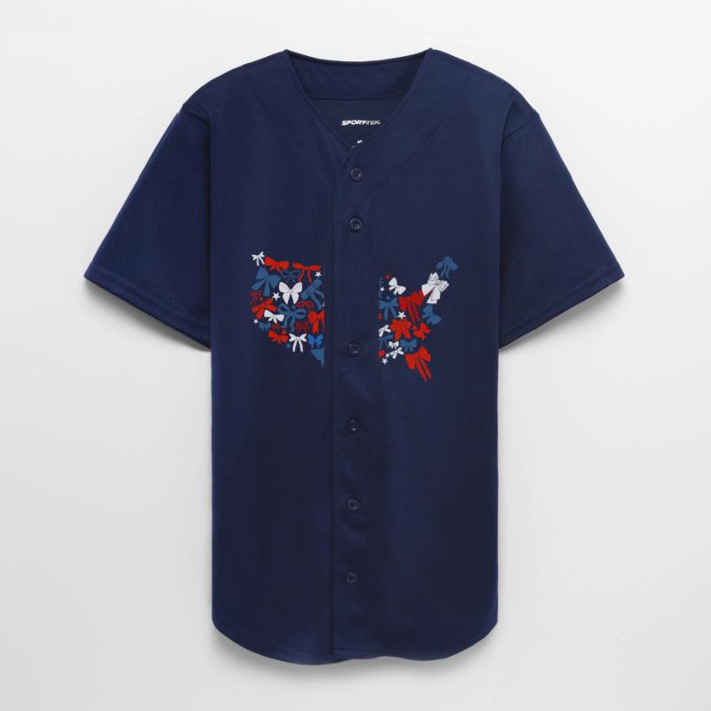 USA Map Fourth 4th of July American Coquette Bow