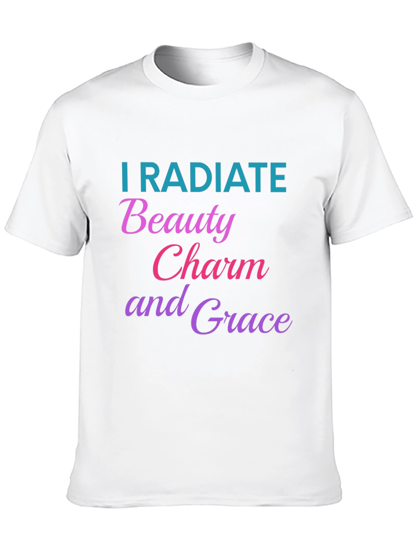I Radiate Beauty Charm Grace Graphic Tee