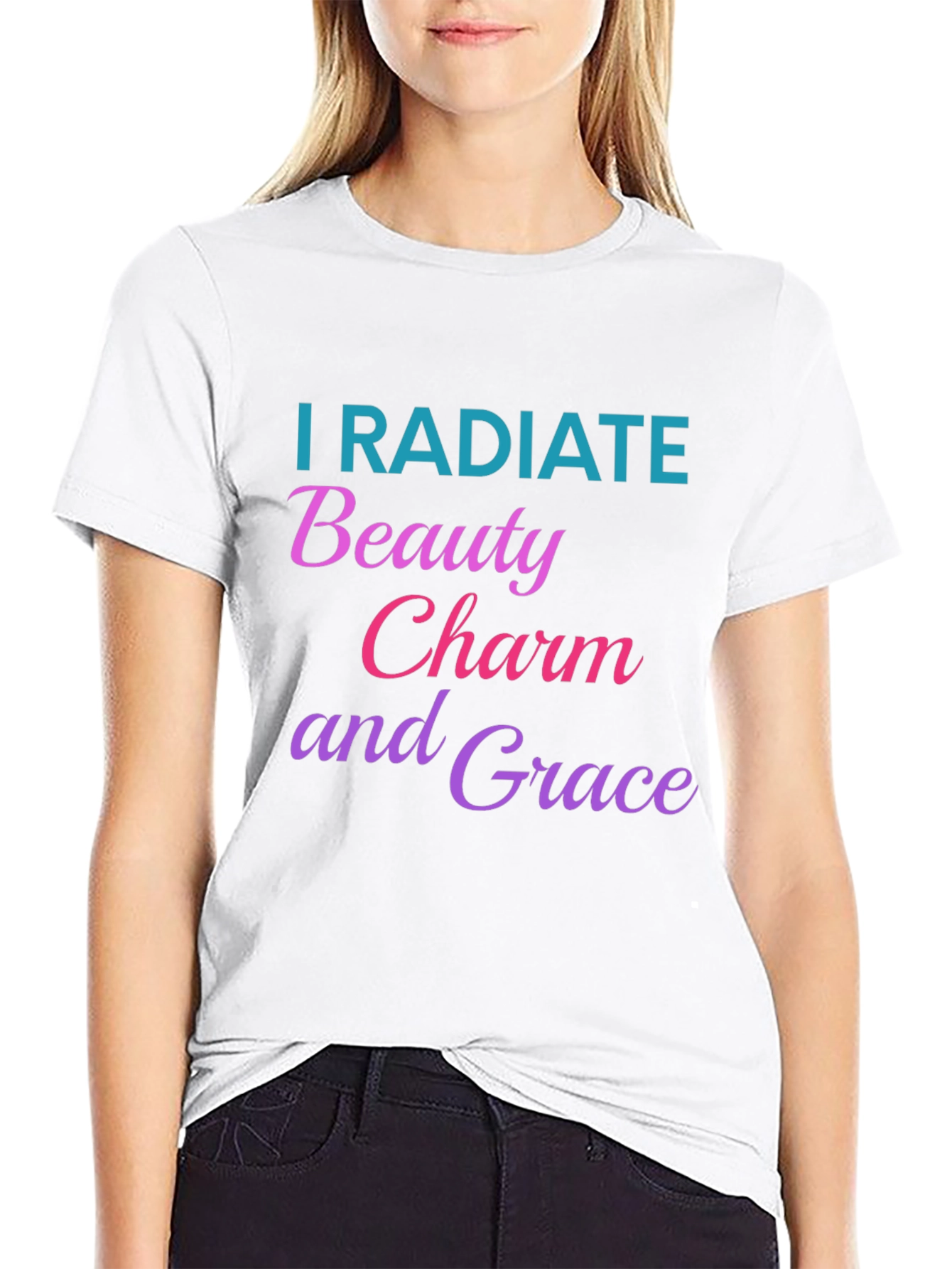 I Radiate Beauty Charm Grace Graphic Tee