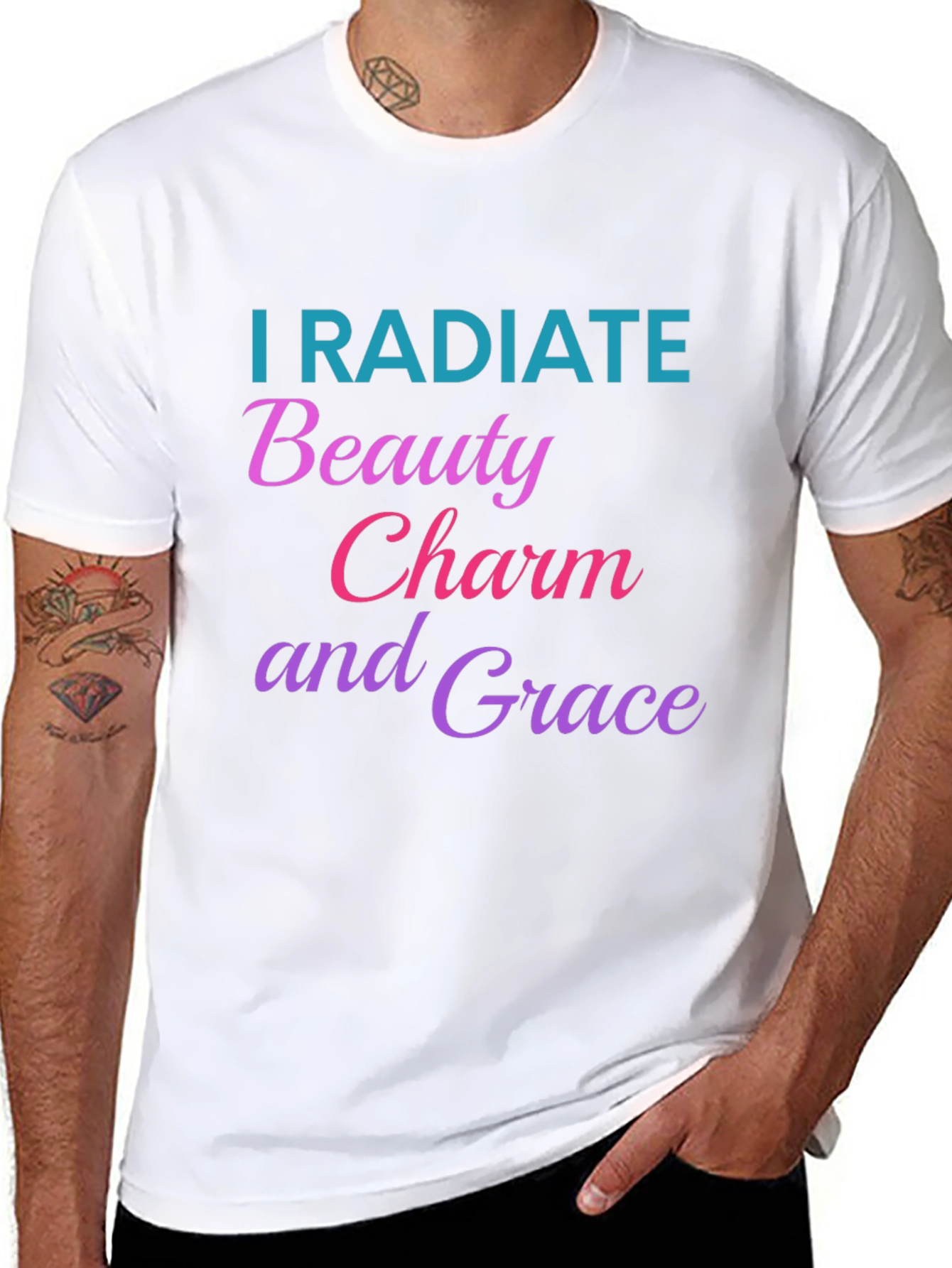 I Radiate Beauty Charm Grace Graphic Tee