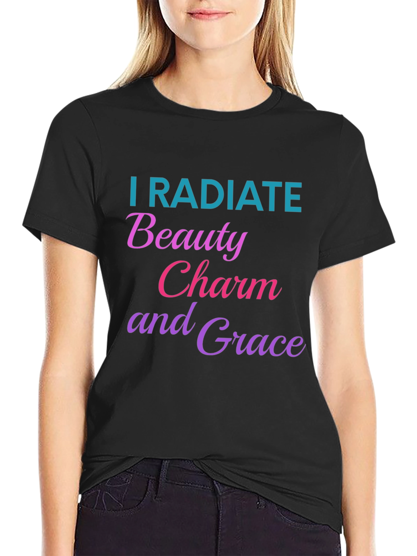I Radiate Beauty Charm Grace Graphic Tee