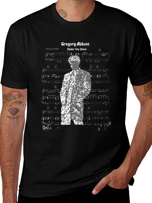 Gregory Abbott Shake You Down Music Sheet T-Shirt