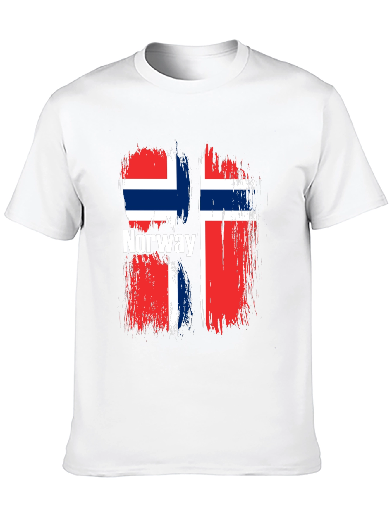 Norway Flag Graphic T-Shirt - Black