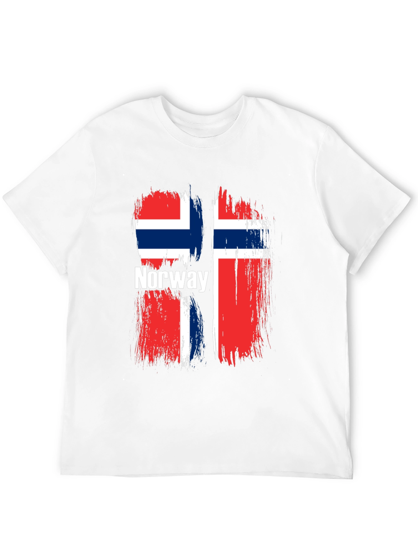 Norway Flag Graphic T-Shirt - Black