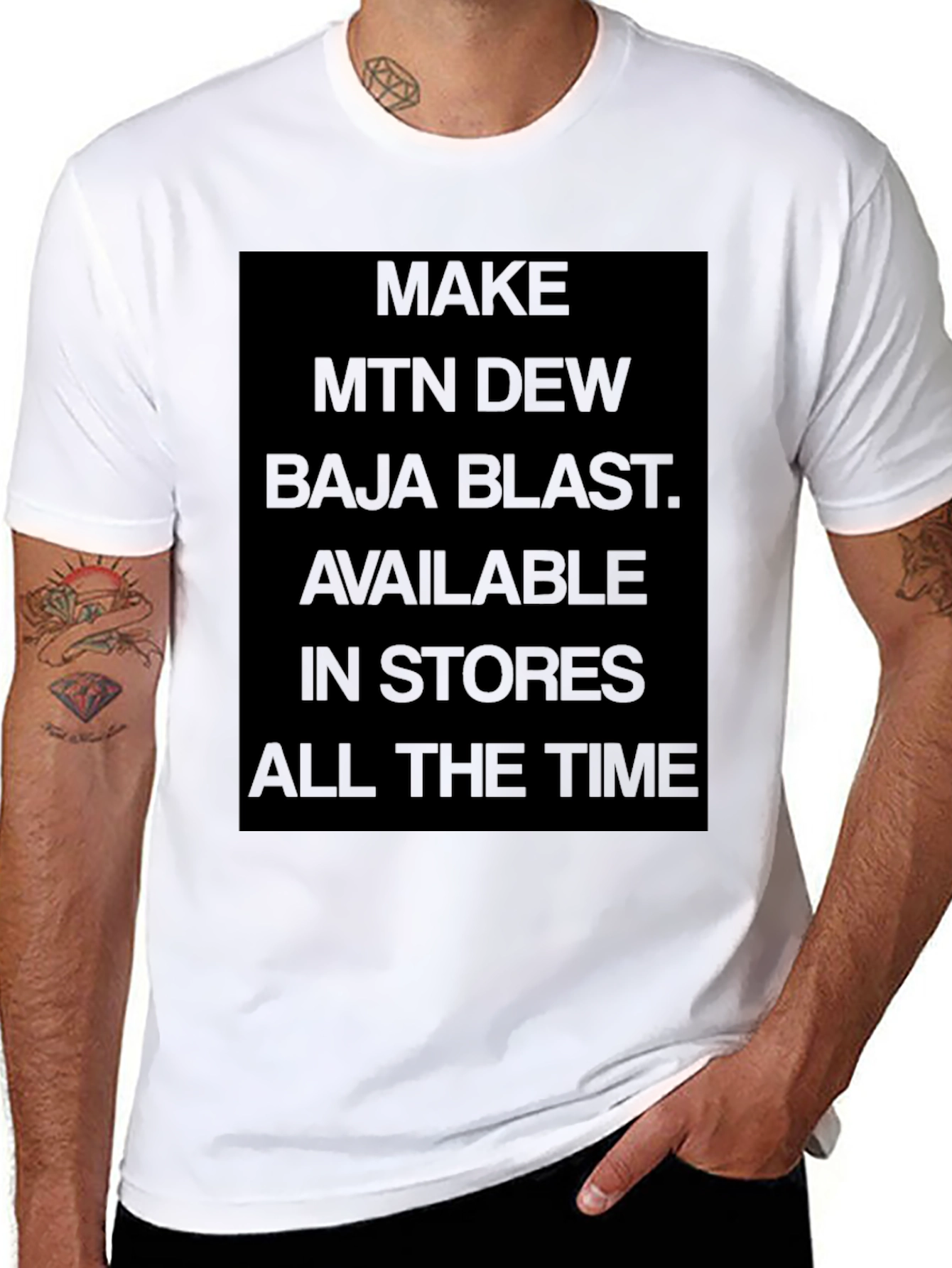 Make MTN Dew Baja Blast Available T-Shirt