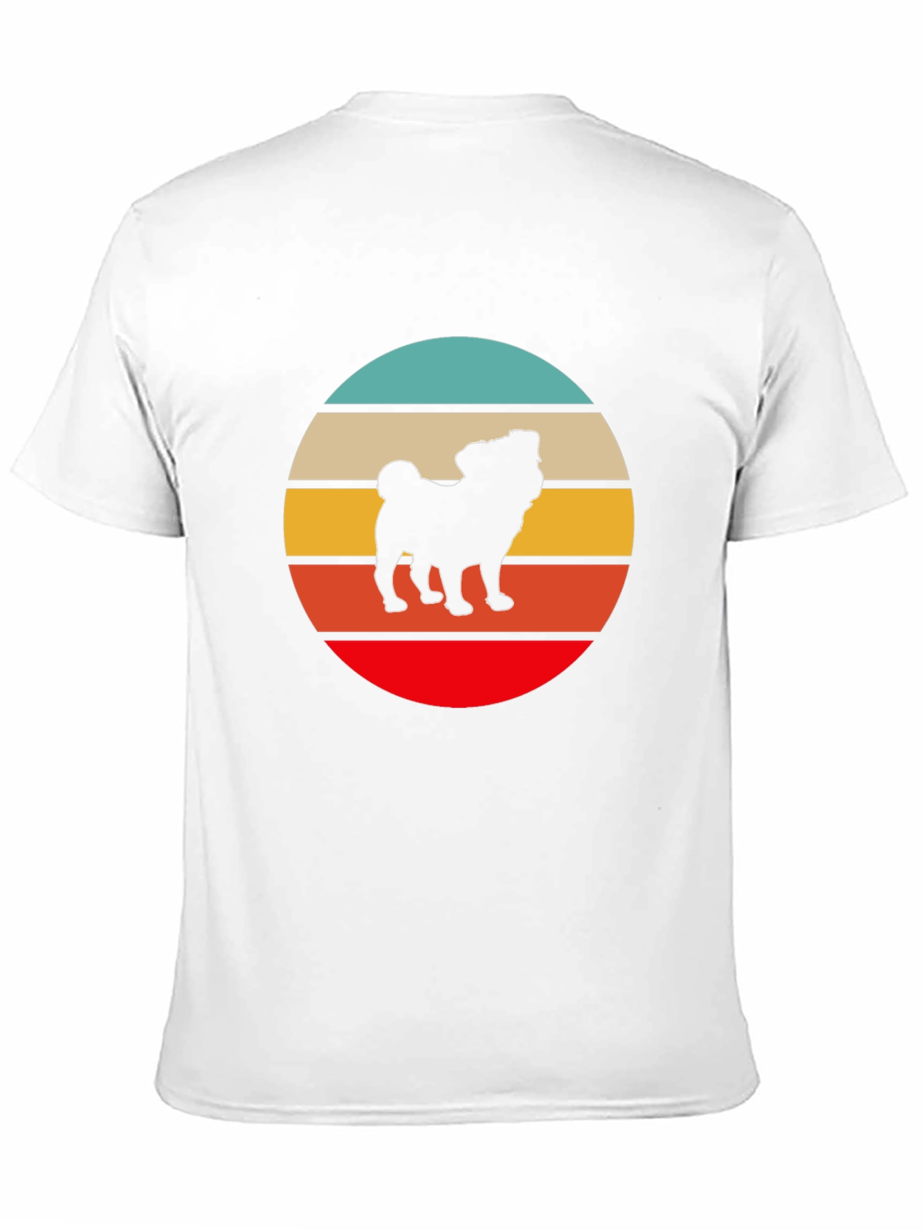 Retro Pug Silhouette T-Shirt
