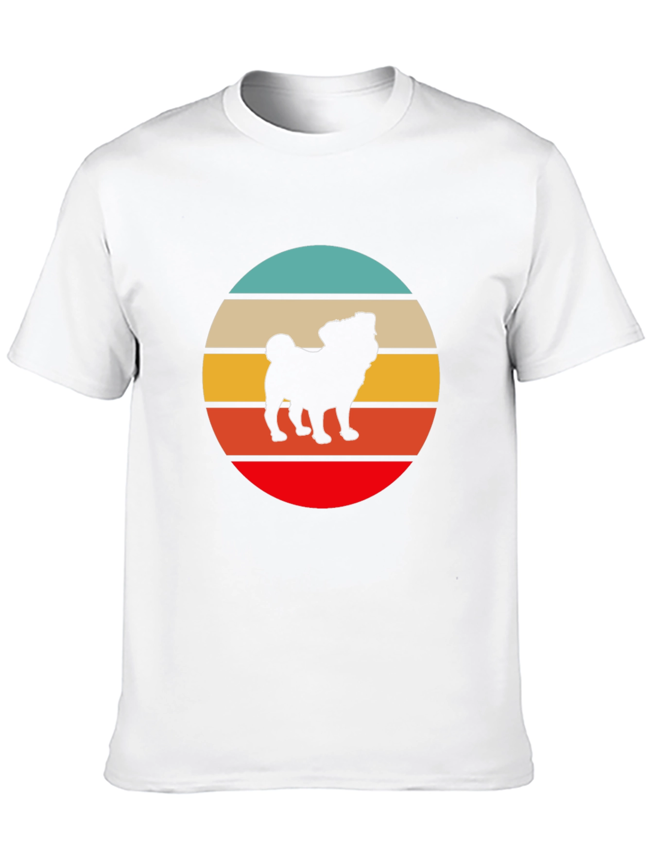 Retro Pug Silhouette T-Shirt