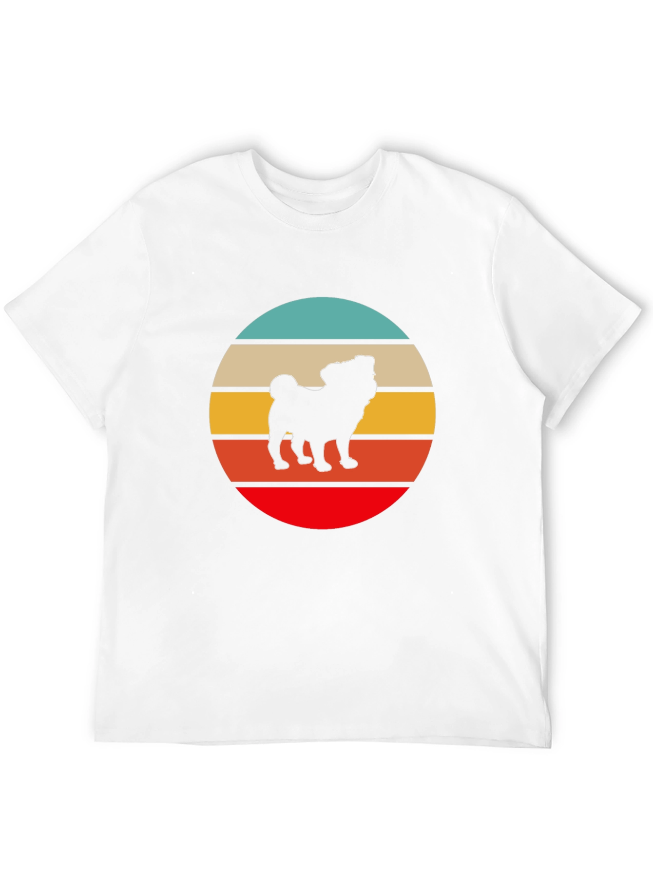 Retro Pug Silhouette T-Shirt