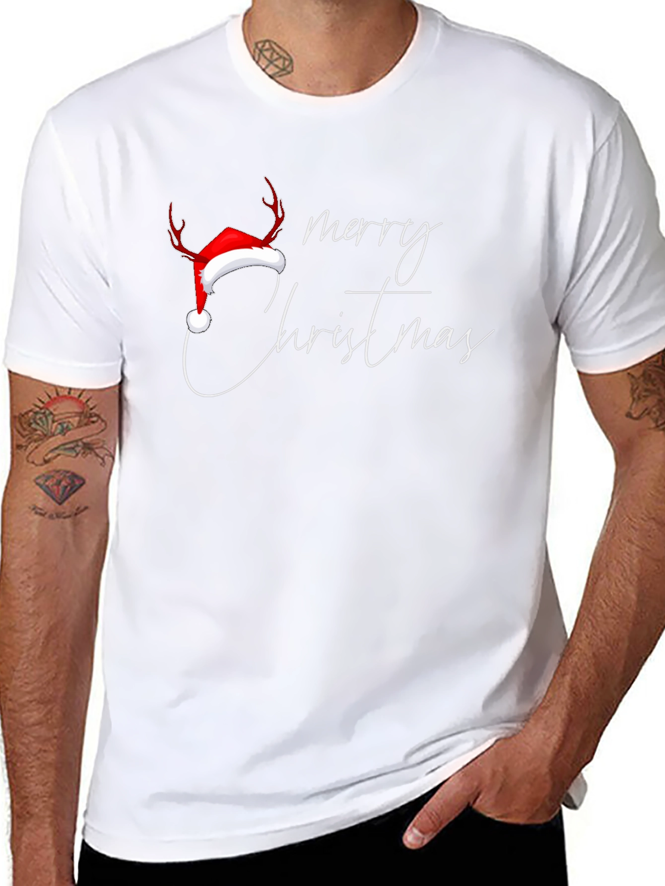 Merry Christmas Graphic Tee - Holiday T-Shirt