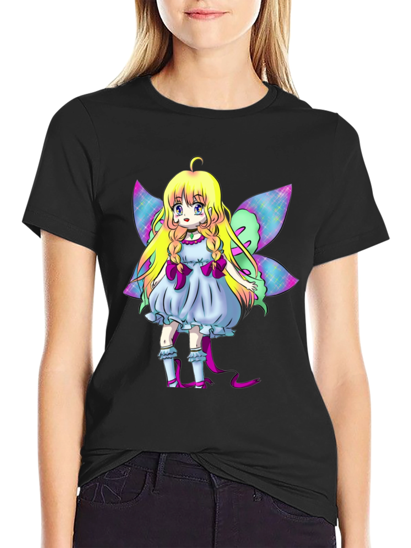 Anime Fairy Graphic T-Shirt