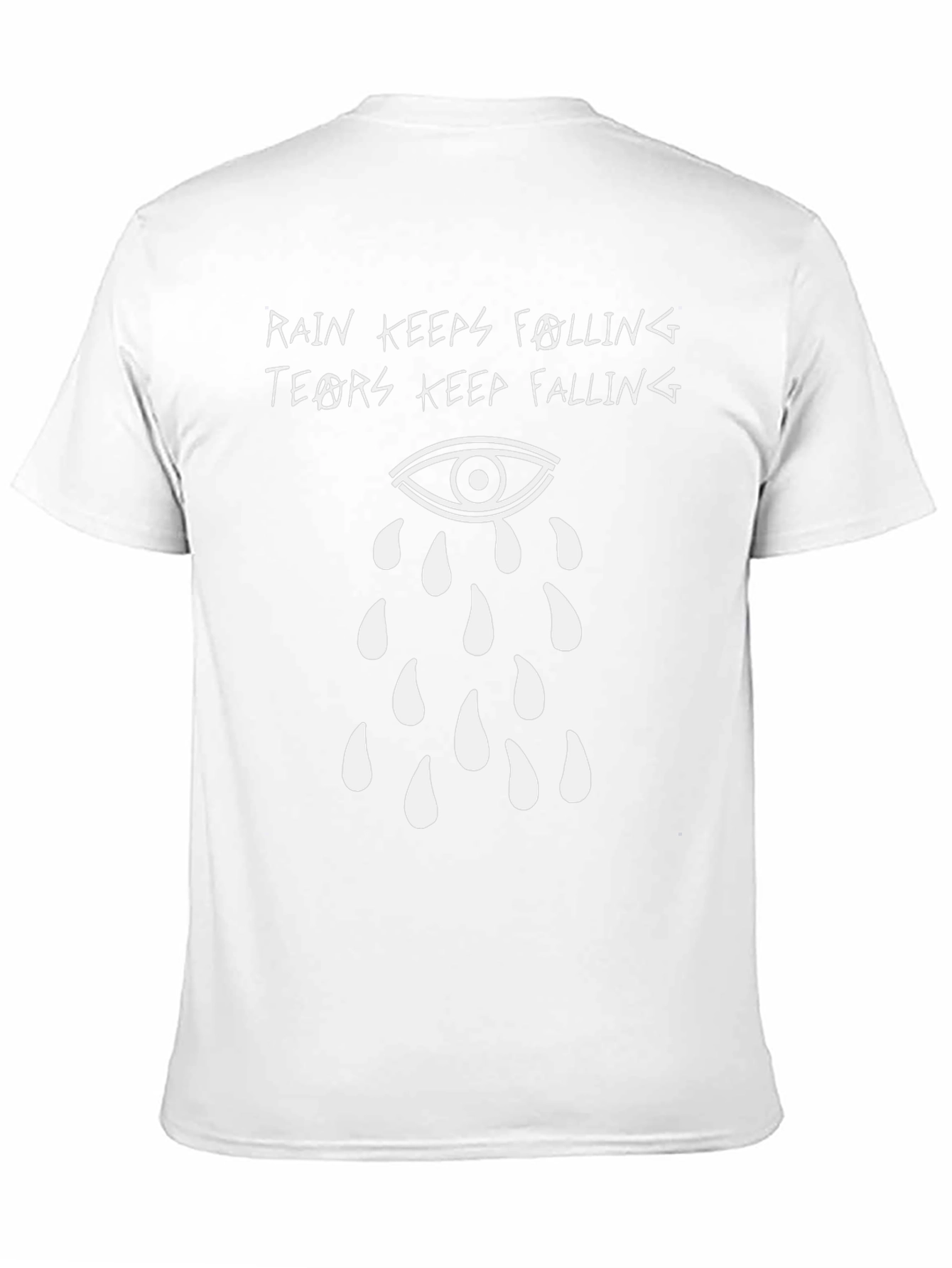 Rain Keeps Falling Graphic Tee - Black