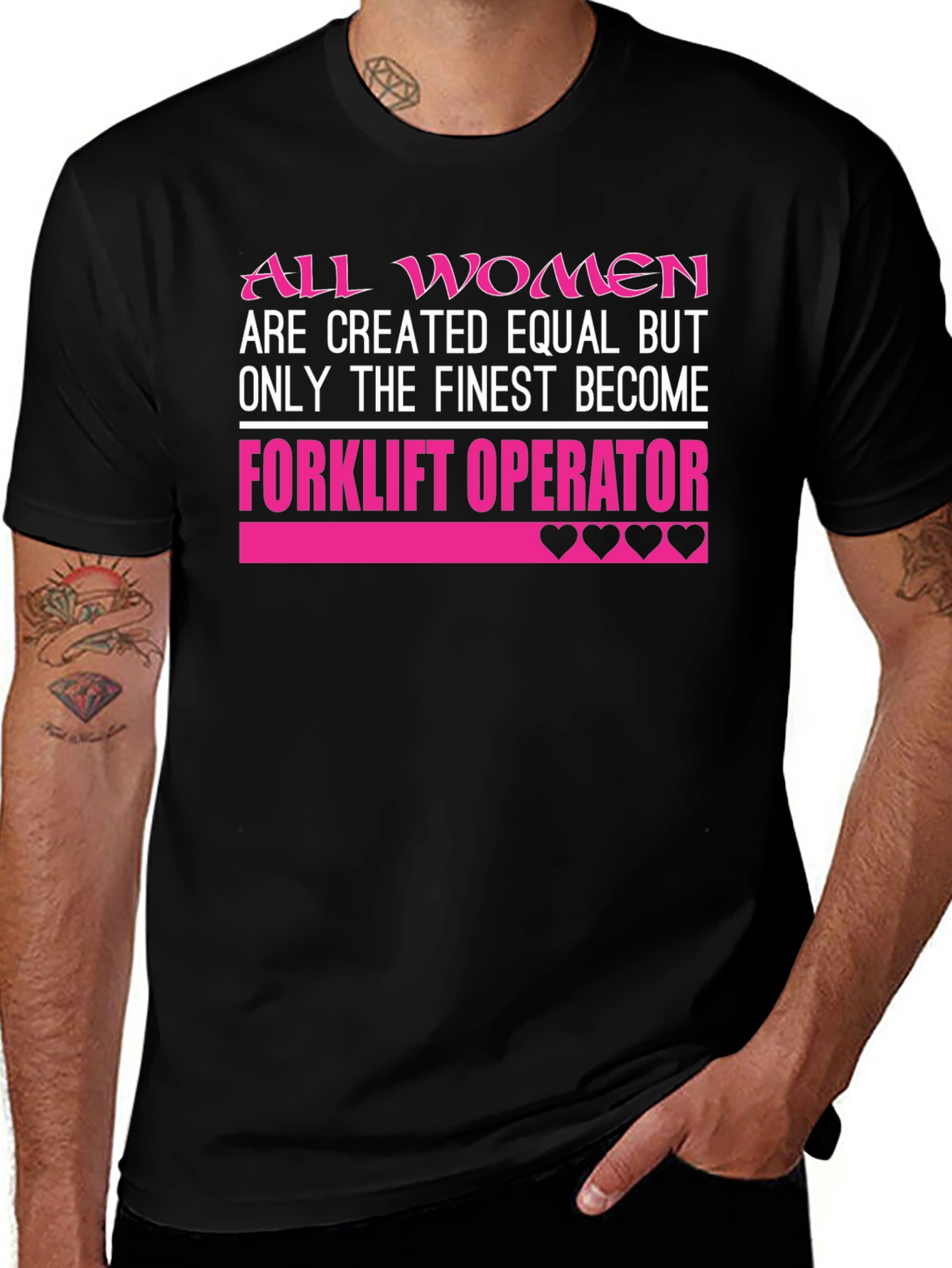 Finest Women Forklift Operator Graphic Tee