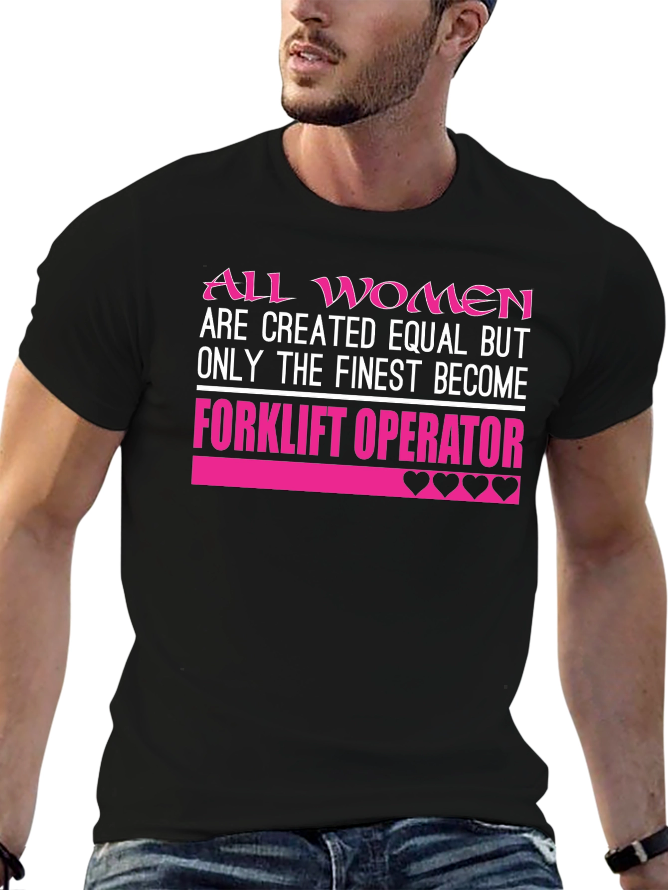 Finest Women Forklift Operator Graphic Tee