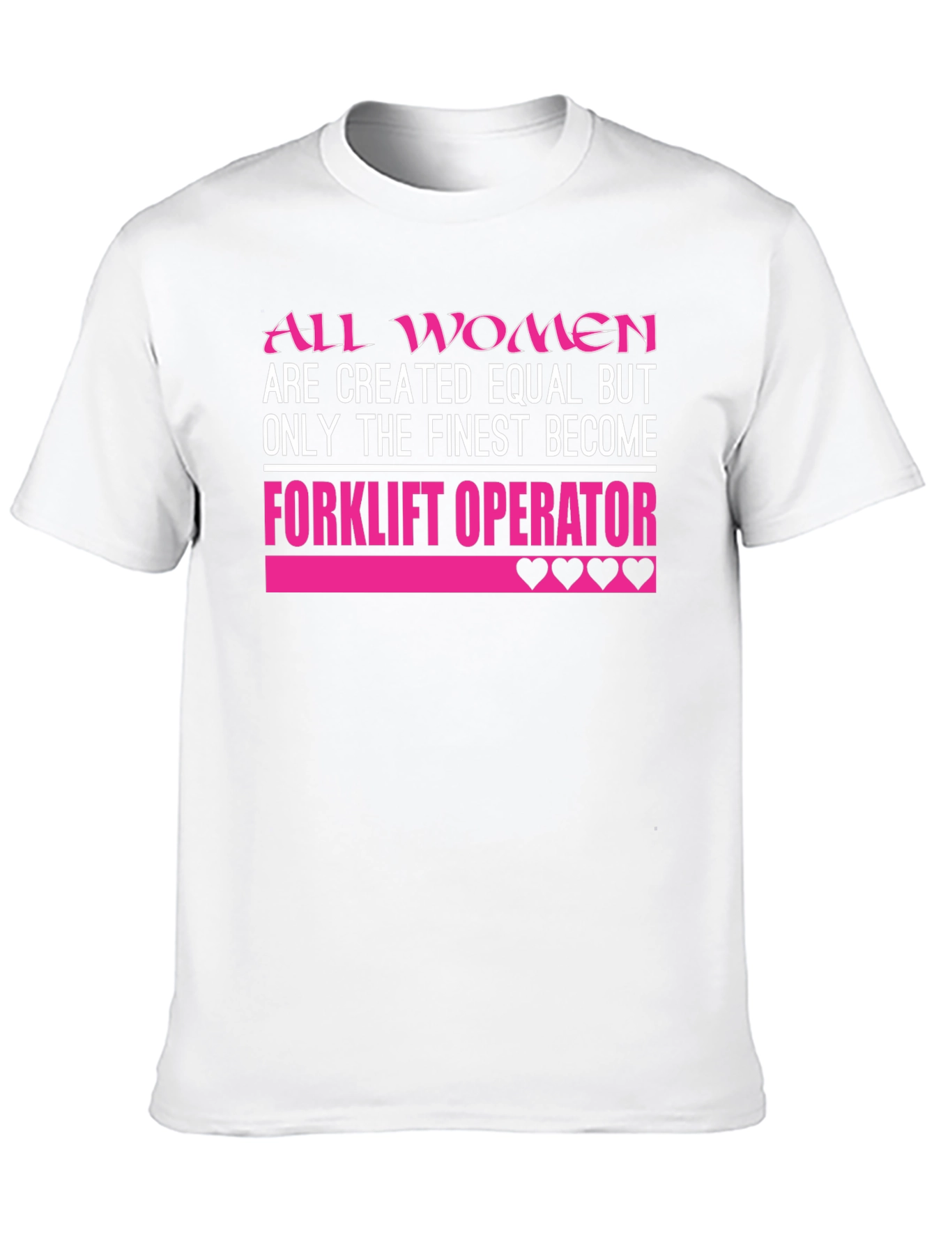 Finest Women Forklift Operator Graphic Tee