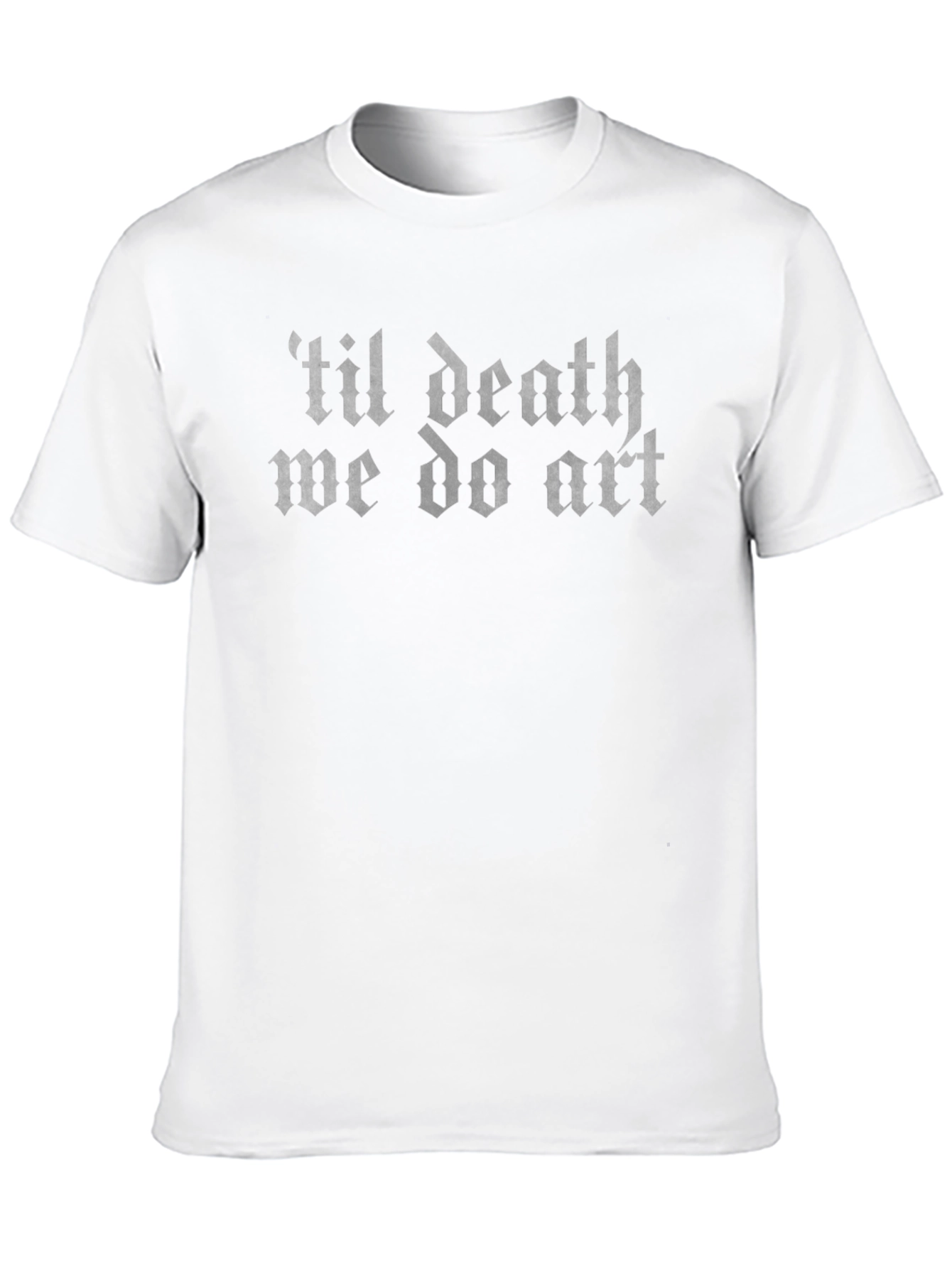 Til Death We Do Art Black Graphic Tee