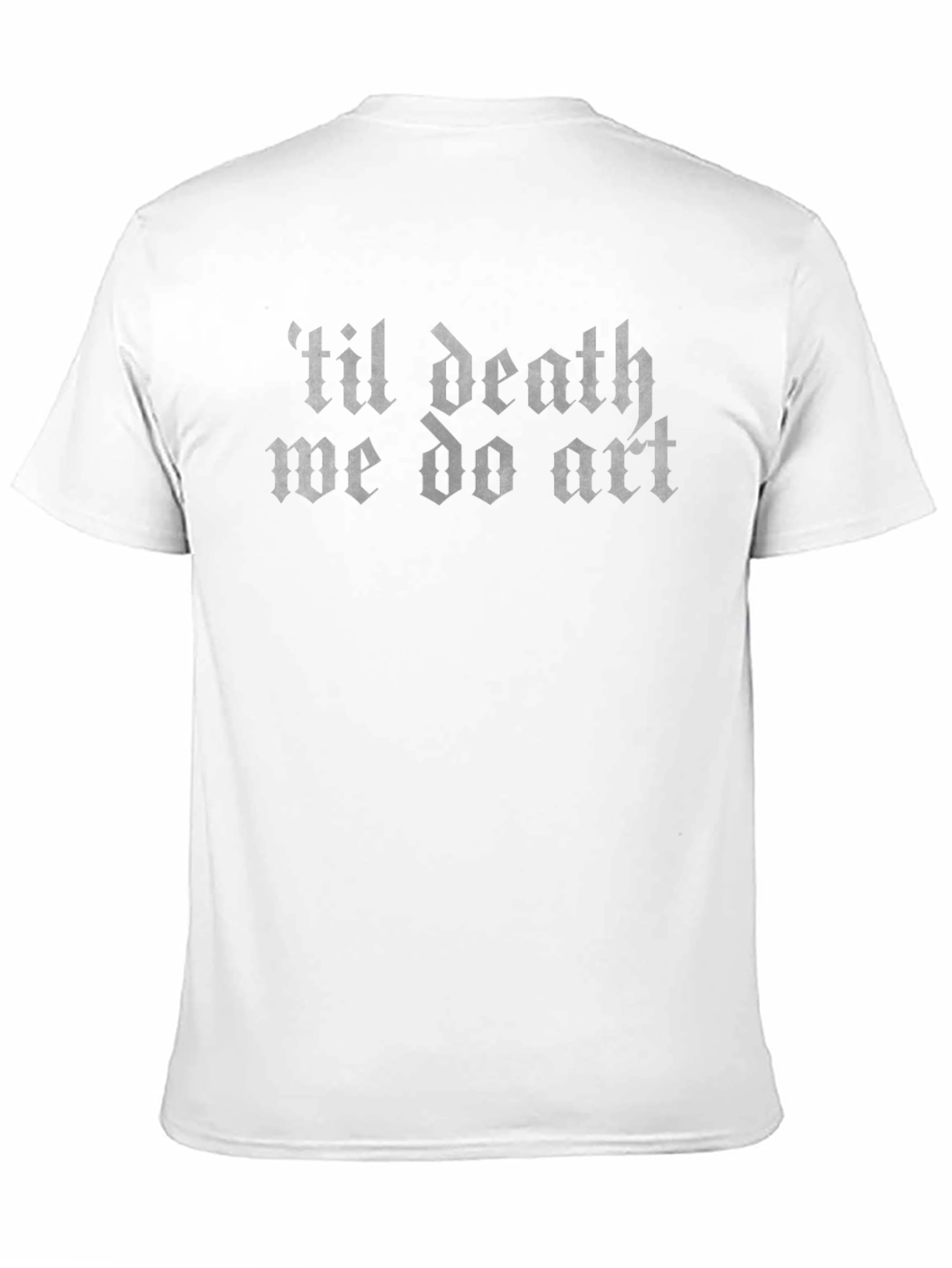 Til Death We Do Art Black Graphic Tee