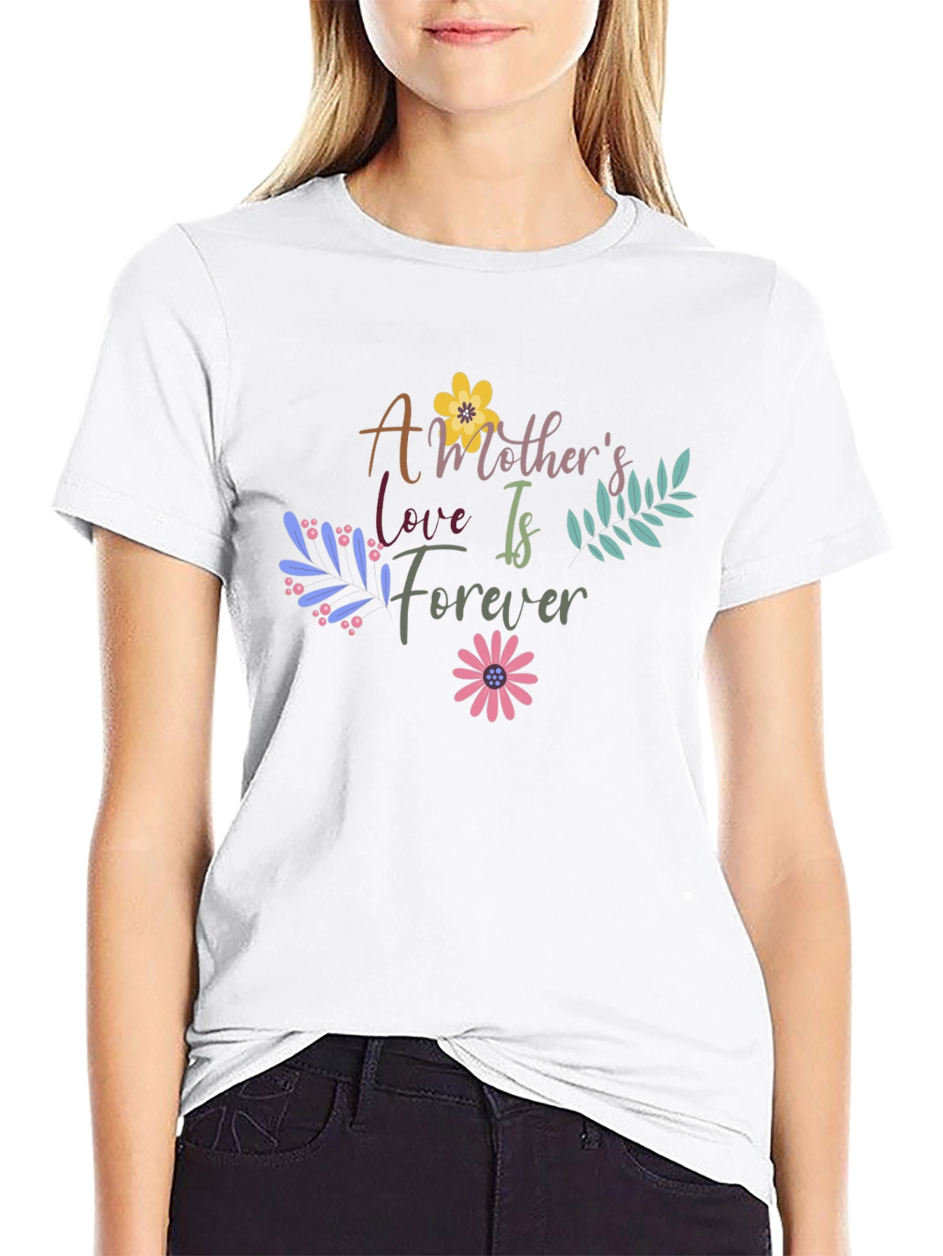 Mothers Love Forever Graphic Tee - Black