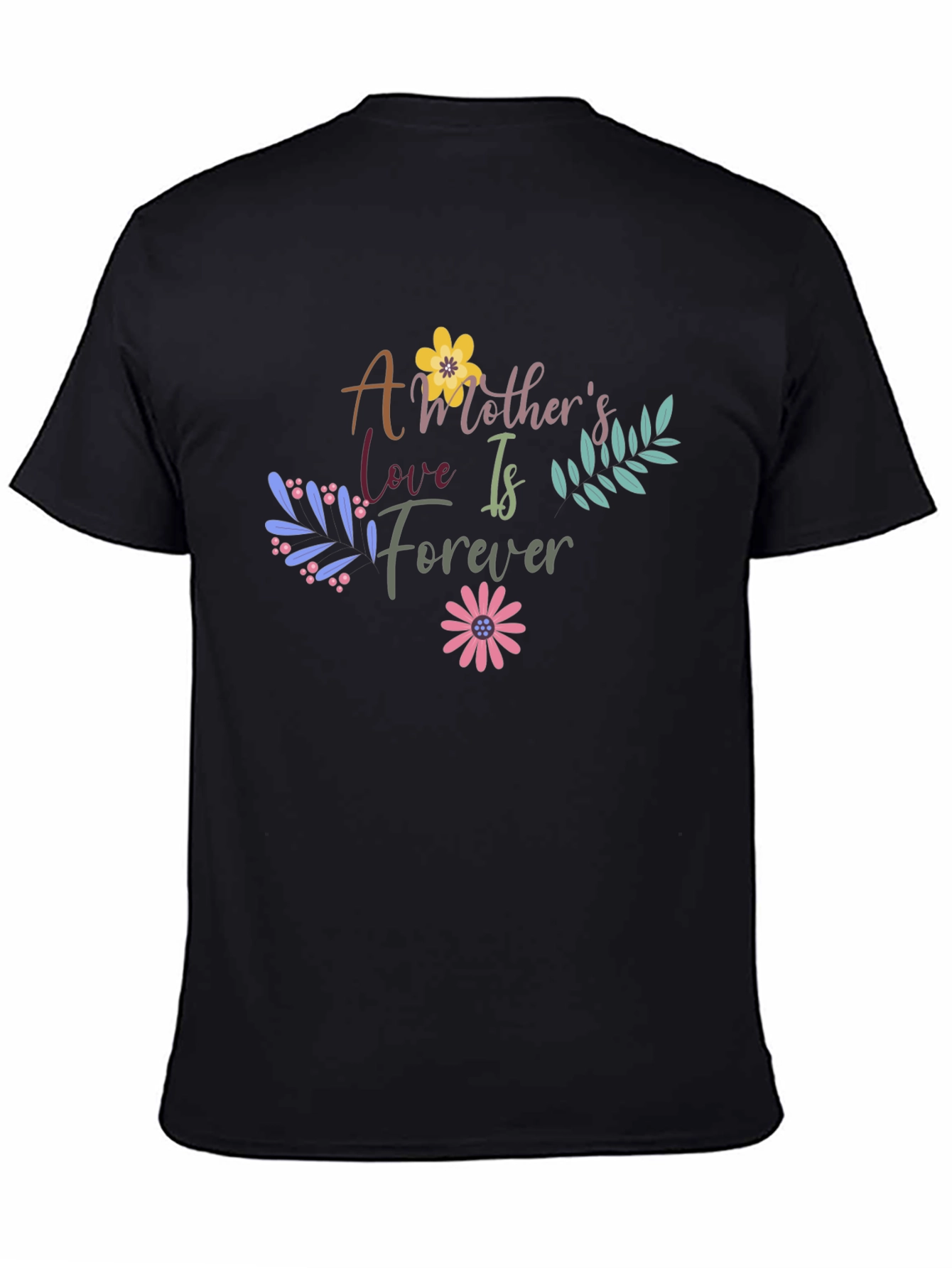 Mothers Love Forever Graphic Tee - Black