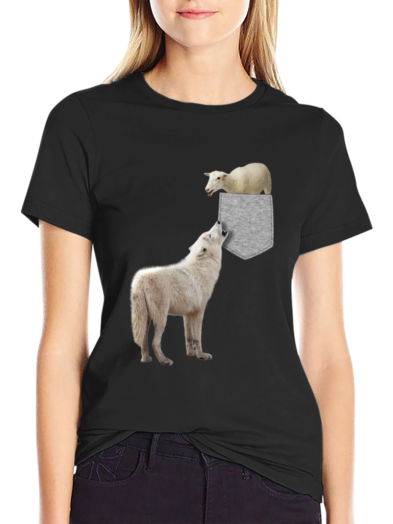 Wolf & Sheep Pocket Graphic Tee