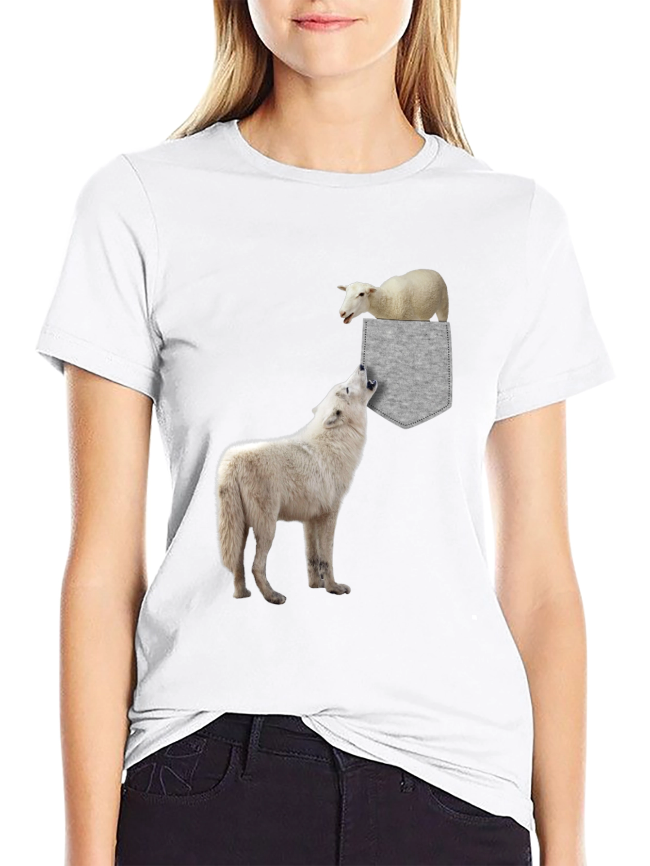 Wolf & Sheep Pocket Graphic Tee