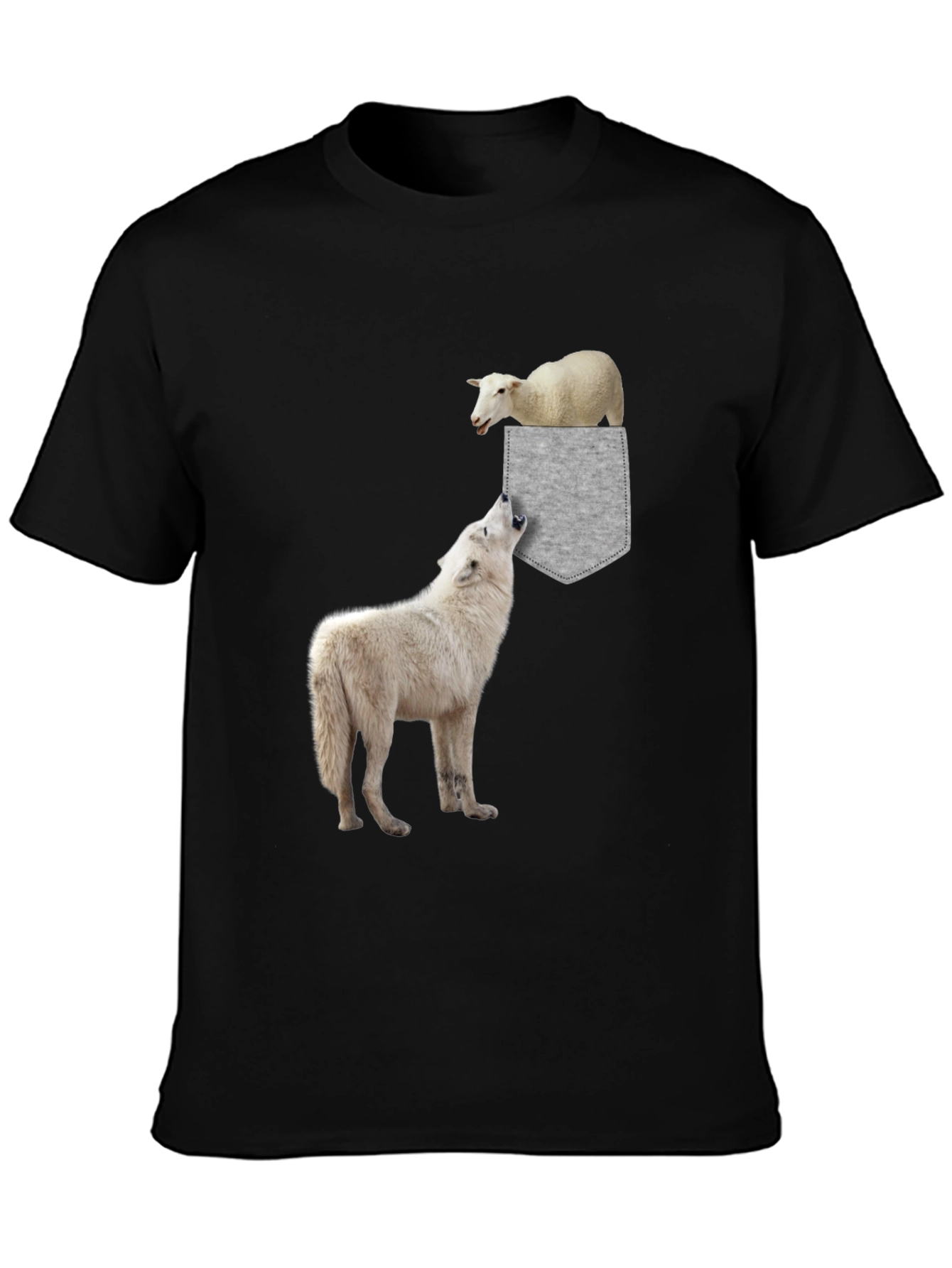 Wolf & Sheep Pocket Graphic Tee