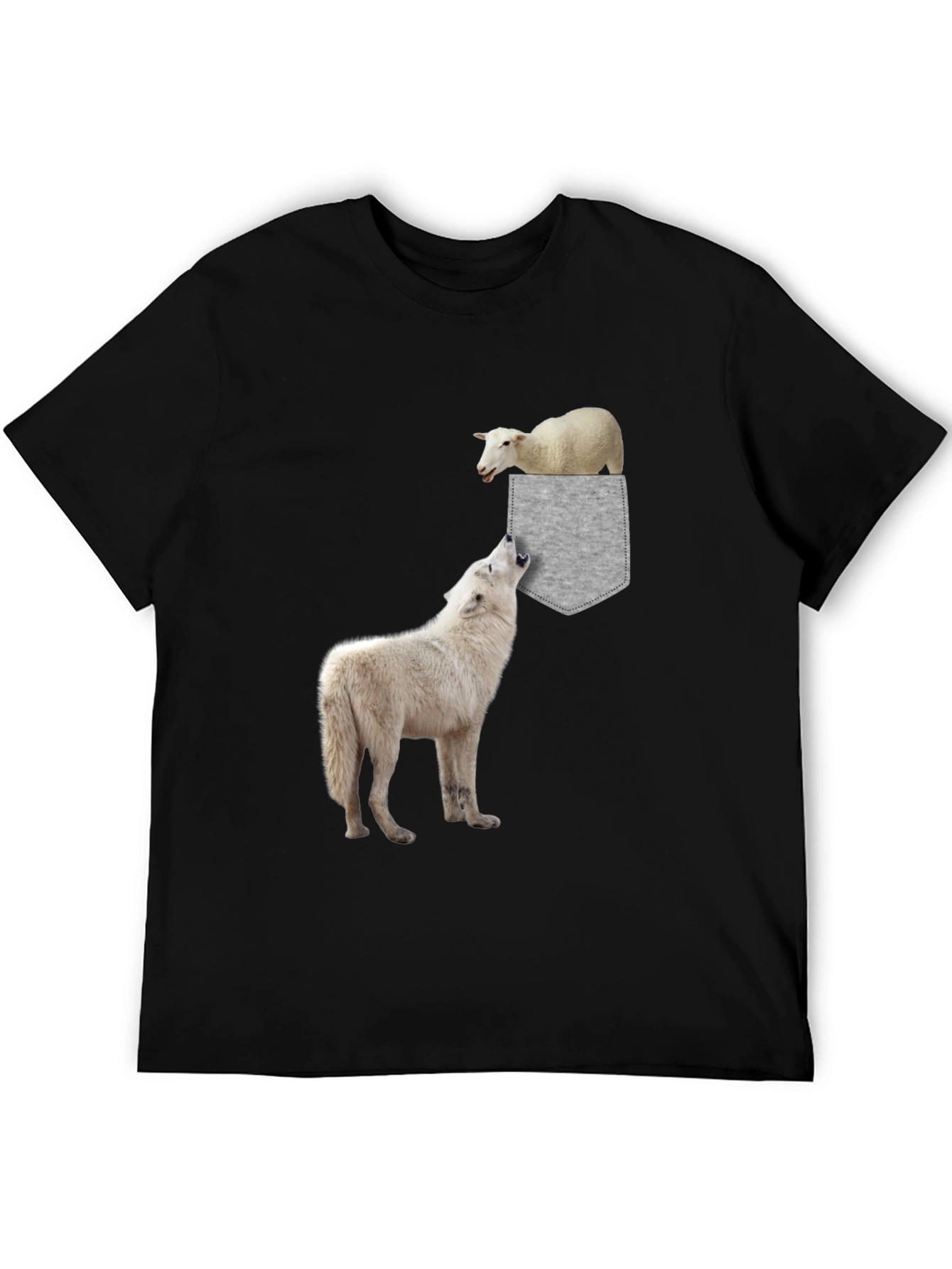 Wolf & Sheep Pocket Graphic Tee