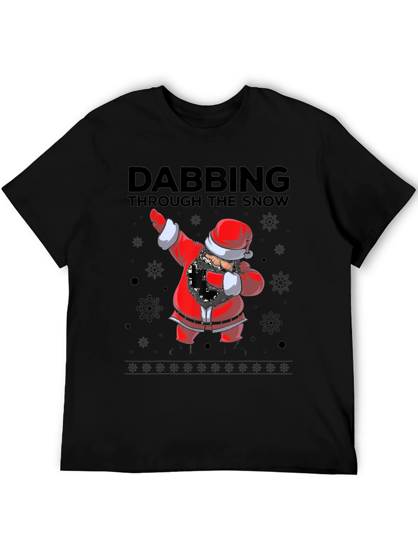 Dabbing Santa Through The Snow T-Shirt