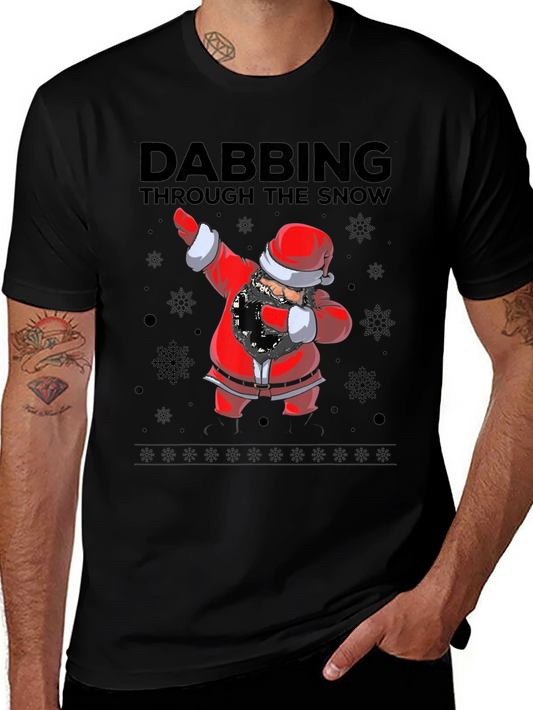 Dabbing Santa Through The Snow T-Shirt