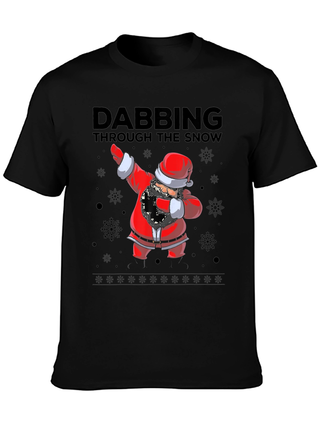 Dabbing Santa Through The Snow T-Shirt