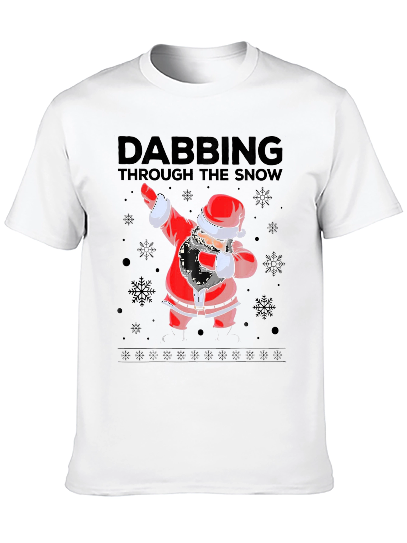 Dabbing Santa Through The Snow T-Shirt