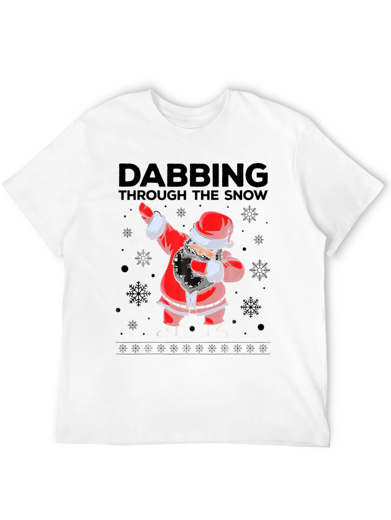 Dabbing Santa Through The Snow T-Shirt