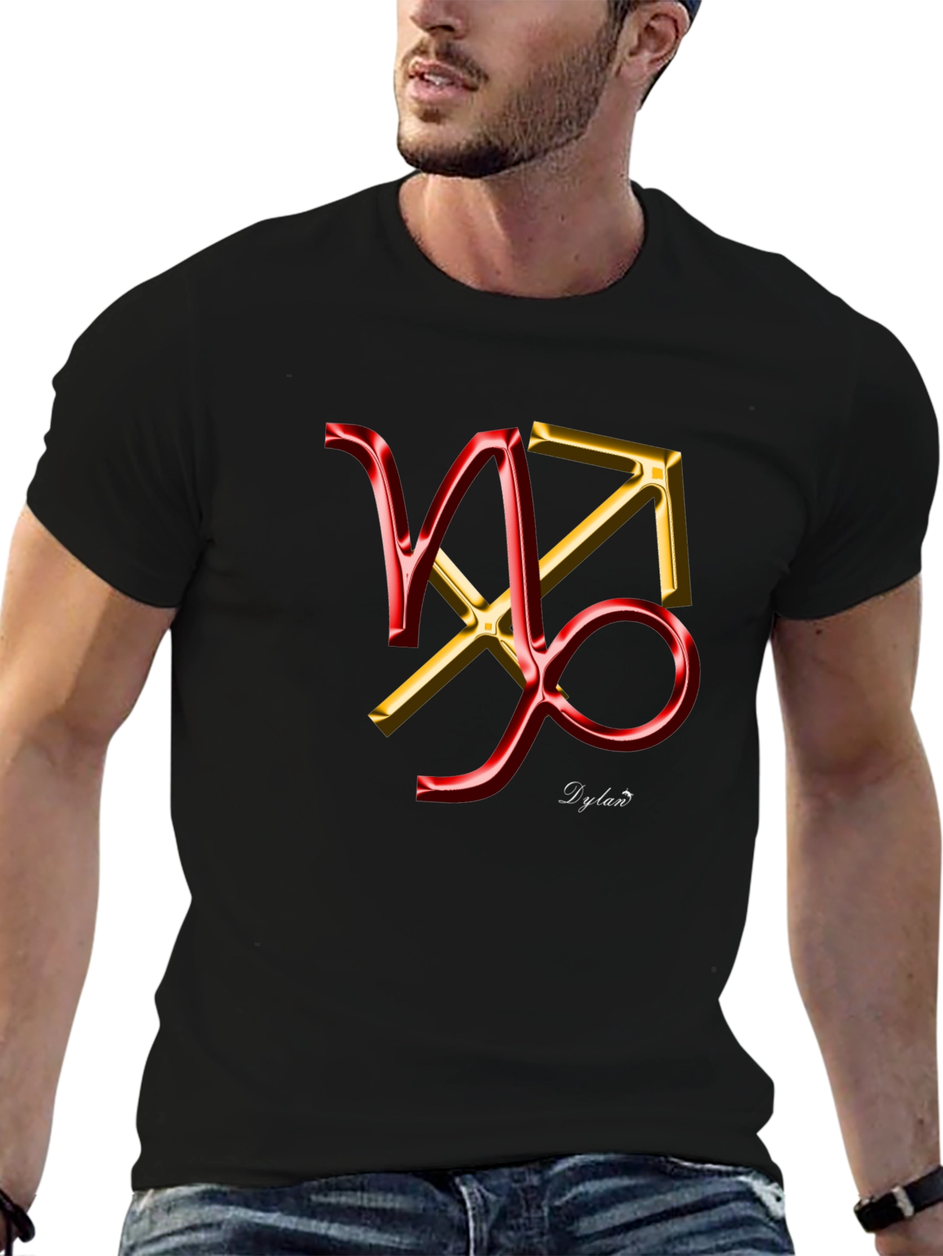 Zodiac Capricorn Sagittarius Black T-Shirt