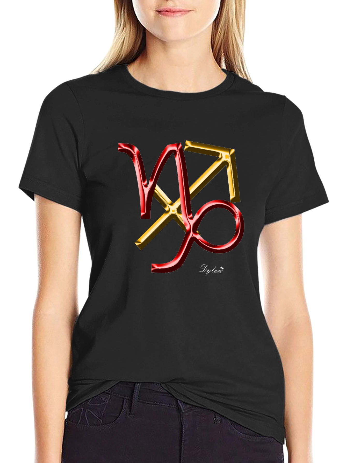 Zodiac Capricorn Sagittarius Black T-Shirt