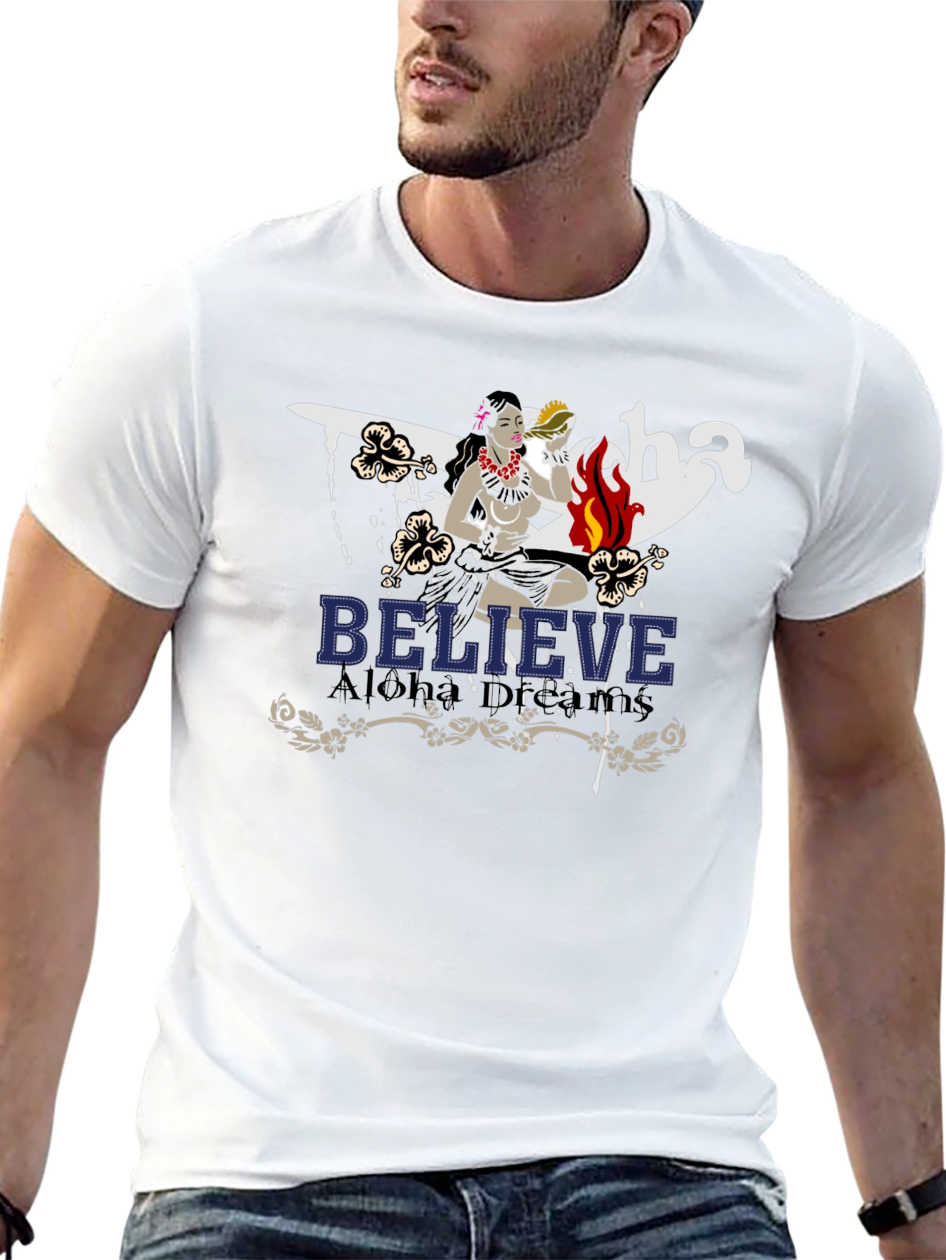 Believe Aloha Dreams Graphic T-Shirt