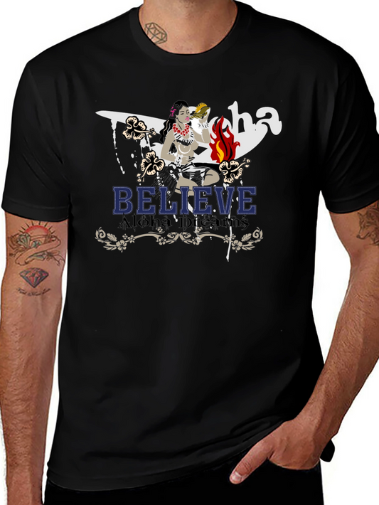 Believe Aloha Dreams Graphic T-Shirt