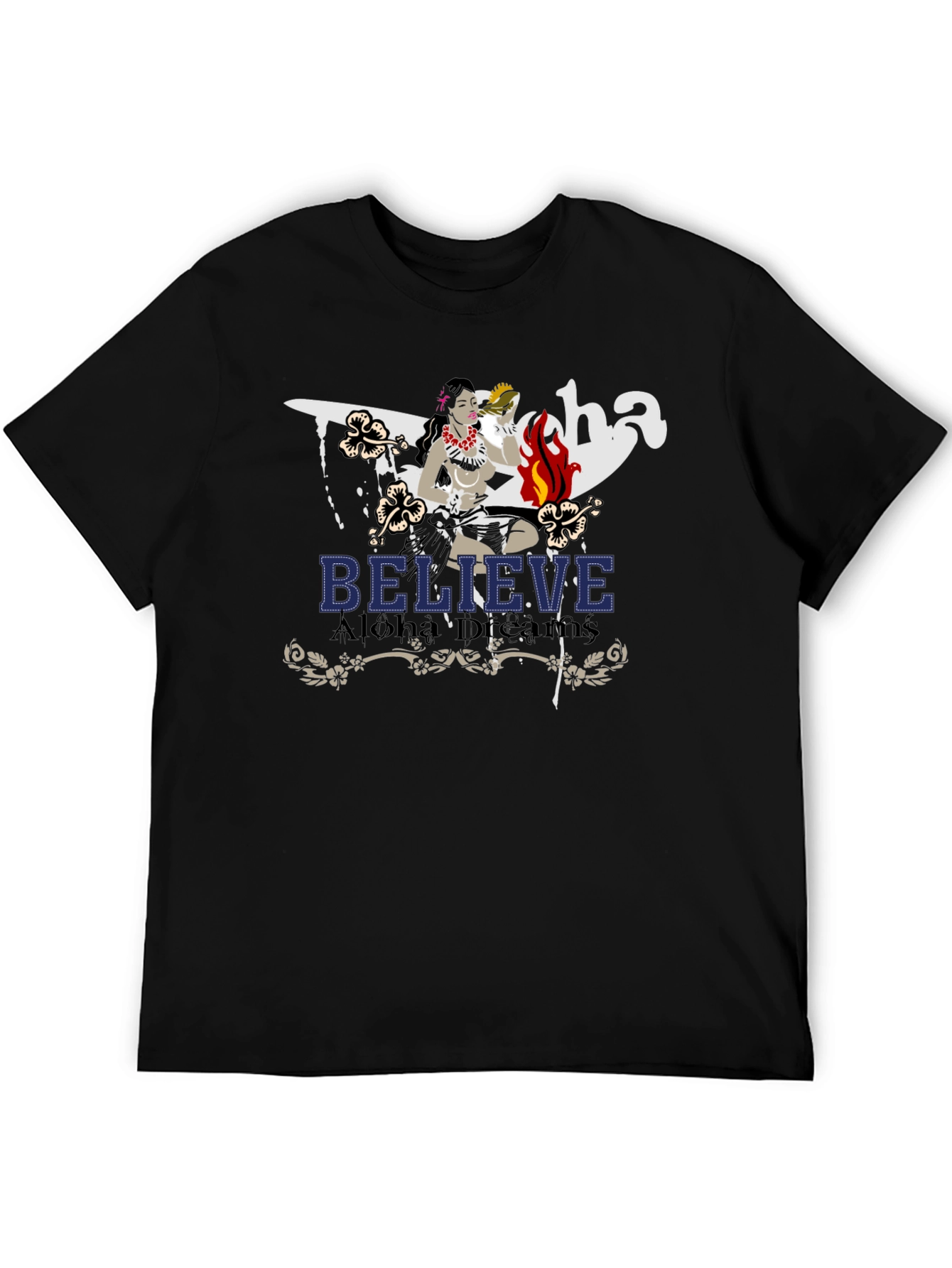 Believe Aloha Dreams Graphic T-Shirt