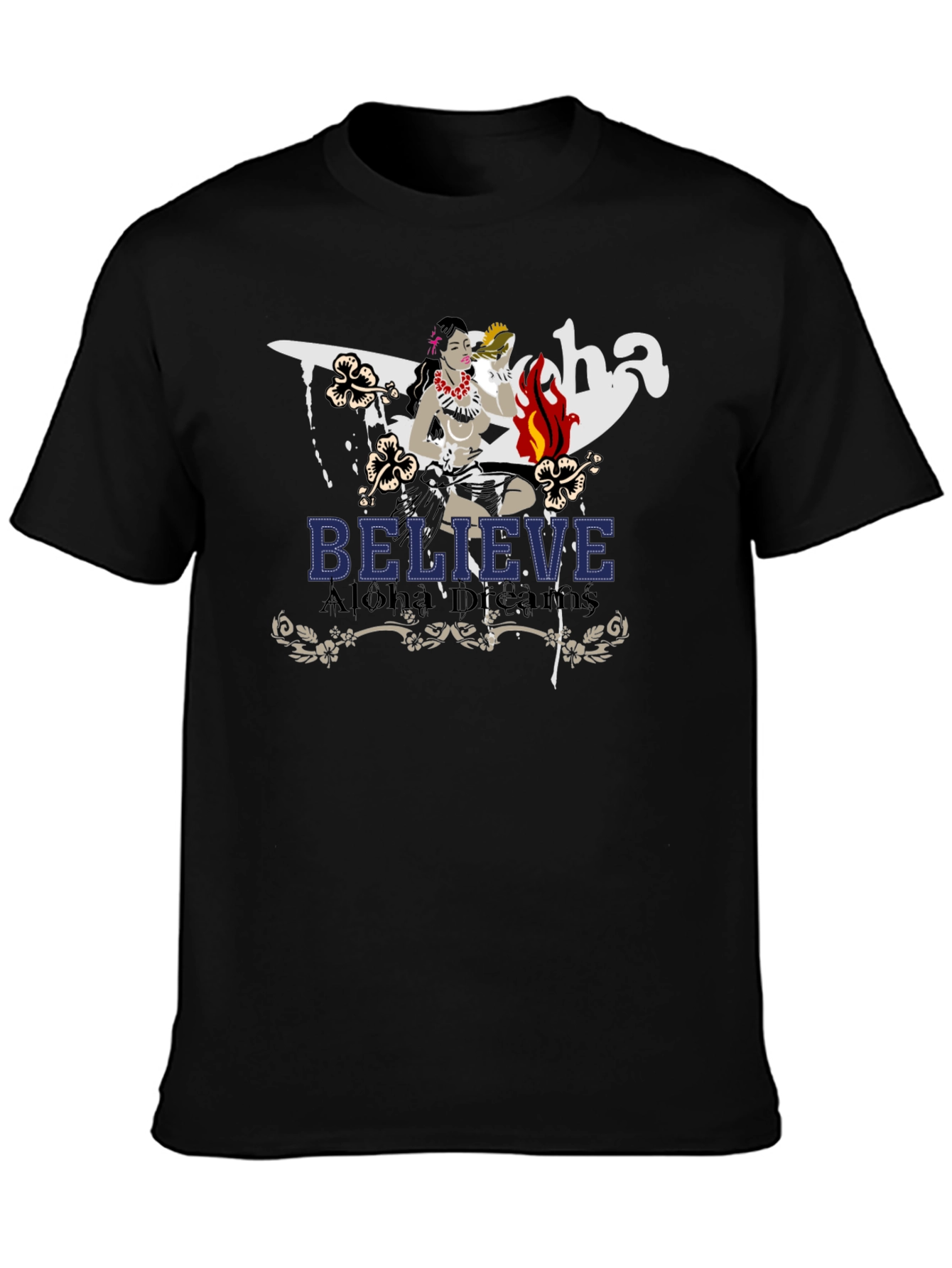Believe Aloha Dreams Graphic T-Shirt