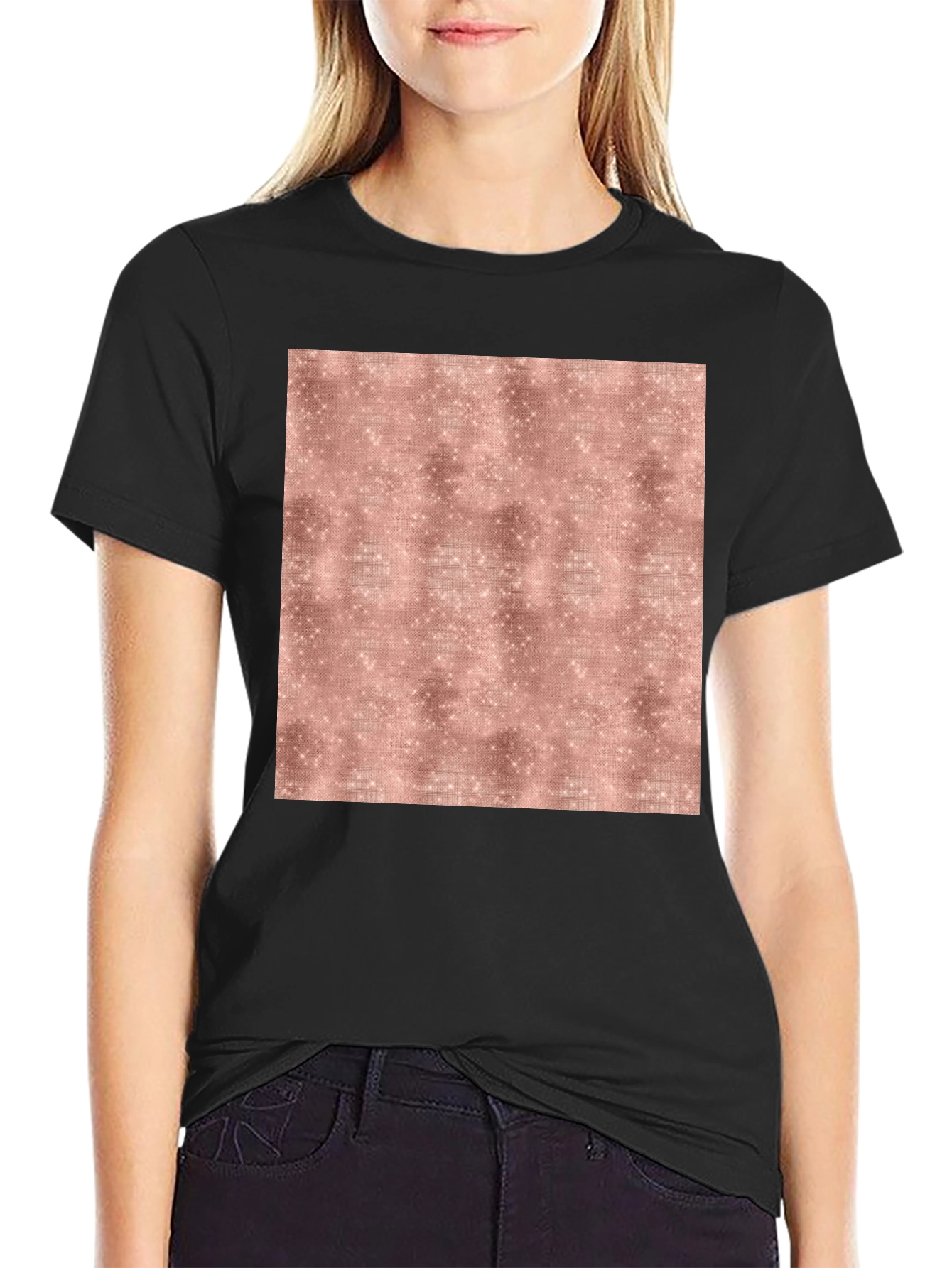 Sparkle Texture Tee - Modern Graphic Print